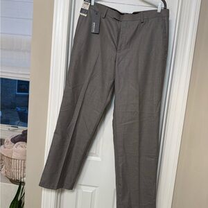 Kenneth Cole Reaction Gray Dress Pants Wool-Blend
